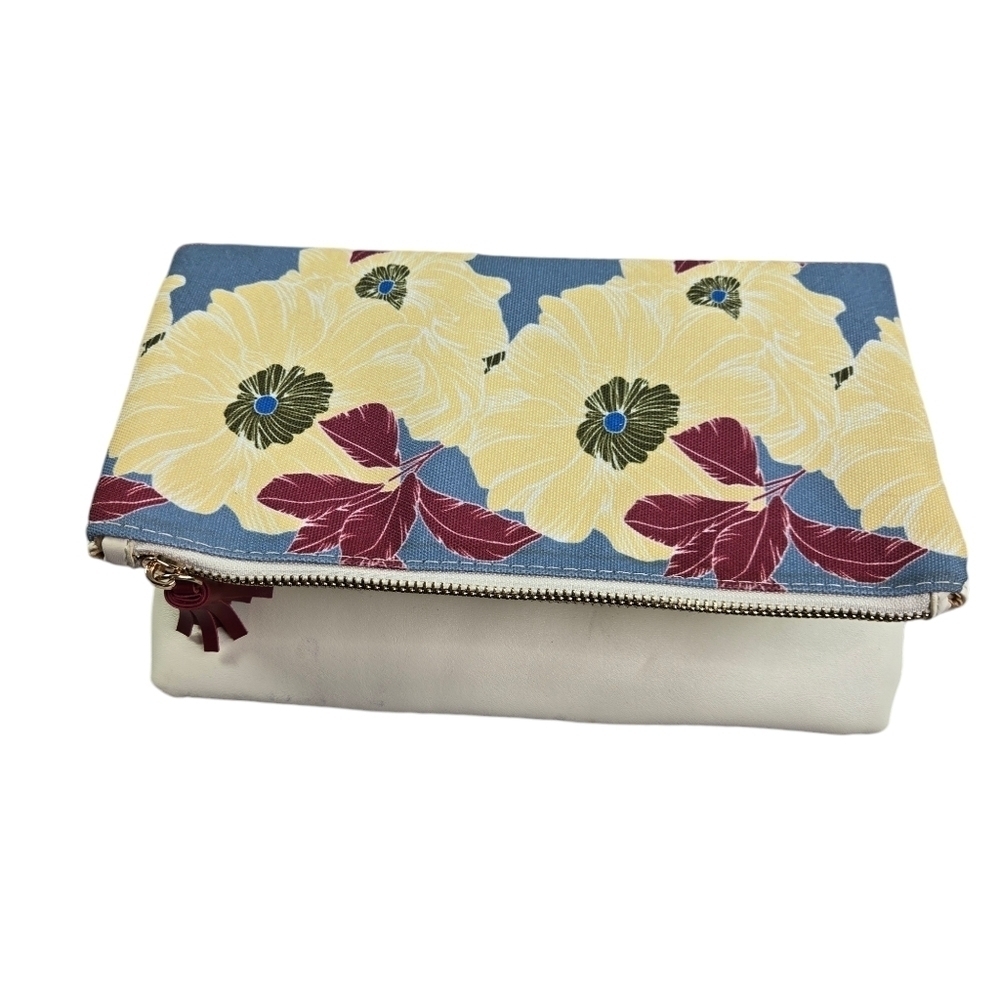 Rachel Pally floral fold over clutch purse canvas